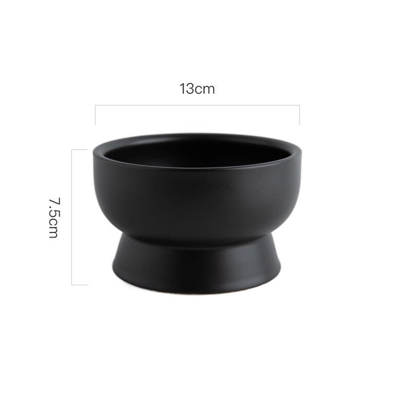 Ceramic Pet Bowl Blackproof Chin Eater