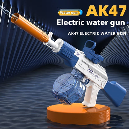 AK47 Electric Water Gun Fully Automatic Shooting Game Beach Entertainment Outdoor Beach Pool Gun Toys For Children Gift