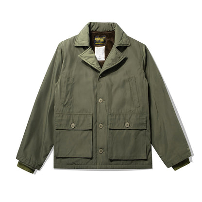 Men's extra-thick printed cotton jacket