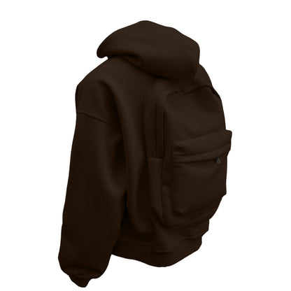 Men's Loose Sports and Leisure Hooded Zipper Sweatshirt