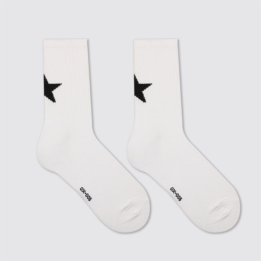 Simple Personality Street Sport Calf-length tights