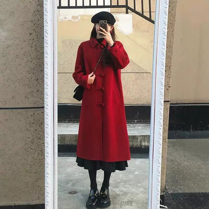 Petite Hepburn mid-length wool coat