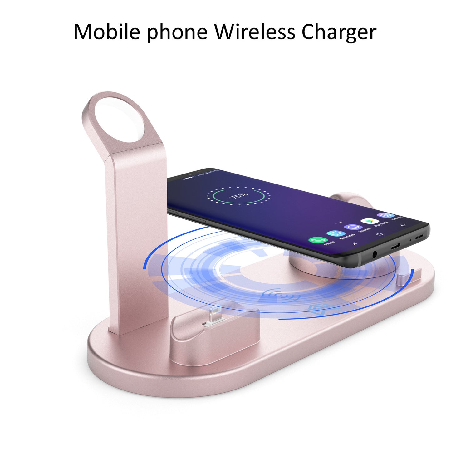 4-in-1 Wireless Charger Charging Station for Apple Watch Series 8 &amp; 7, iPhone 15, 14, 13, 12 Pro, AirPods Pro 3 &amp; 2 Charging Stand Dock