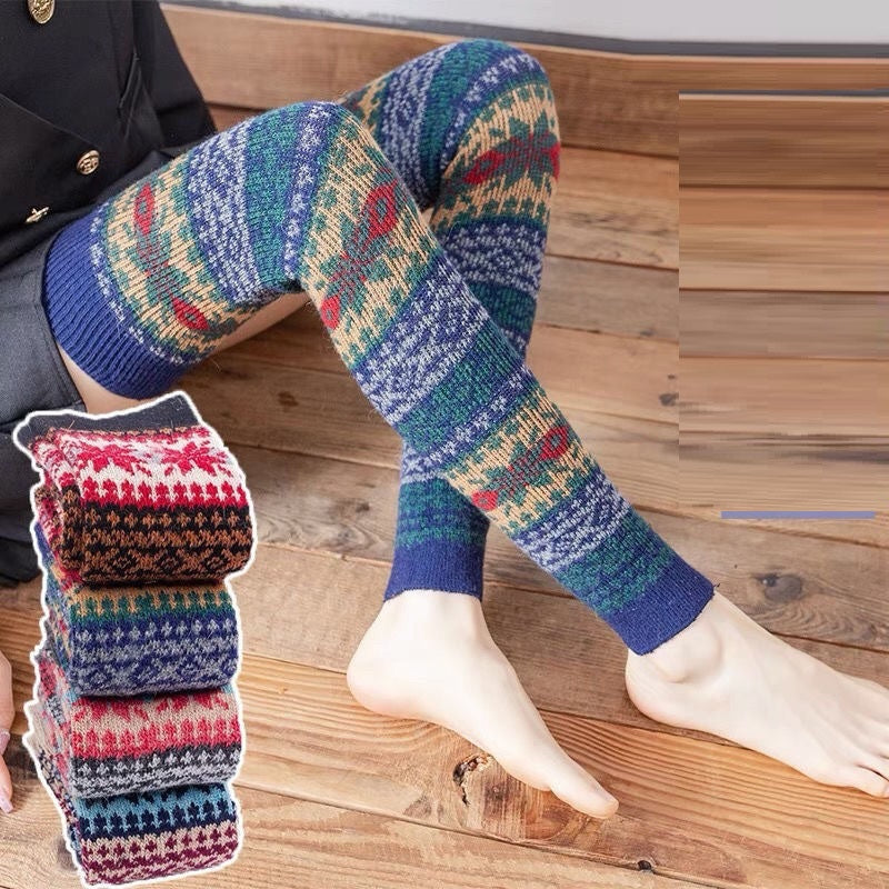 Autumn And Winter Angora Wool Knee Socks Women