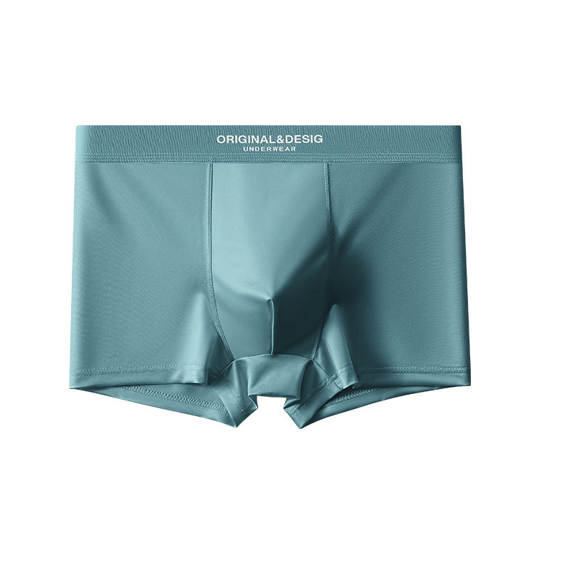 Men's Satin Light Luxury Ice Silk Underwear Summer Breathable Boxers Shorts New Boxers