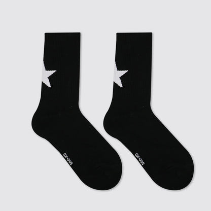Simple Personality Street Sport Calf-length tights