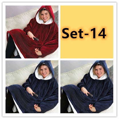 Lazy Pullover TV Blanket Outdoor Cold Clothing