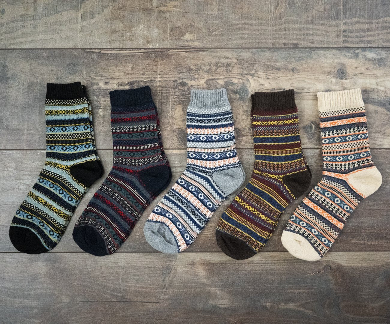 Winter Thick Warm Stripe Woolen Socks Casual Sock Business Socks