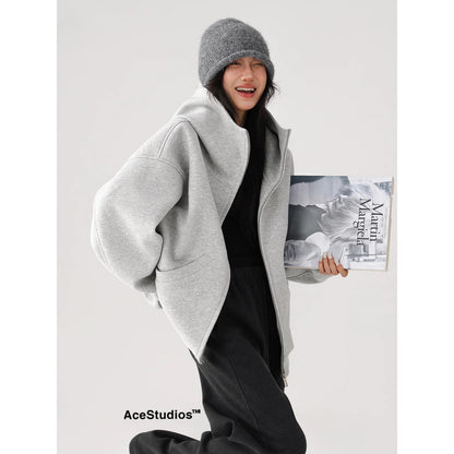 American-style Retro Street high-profile hooded sweater