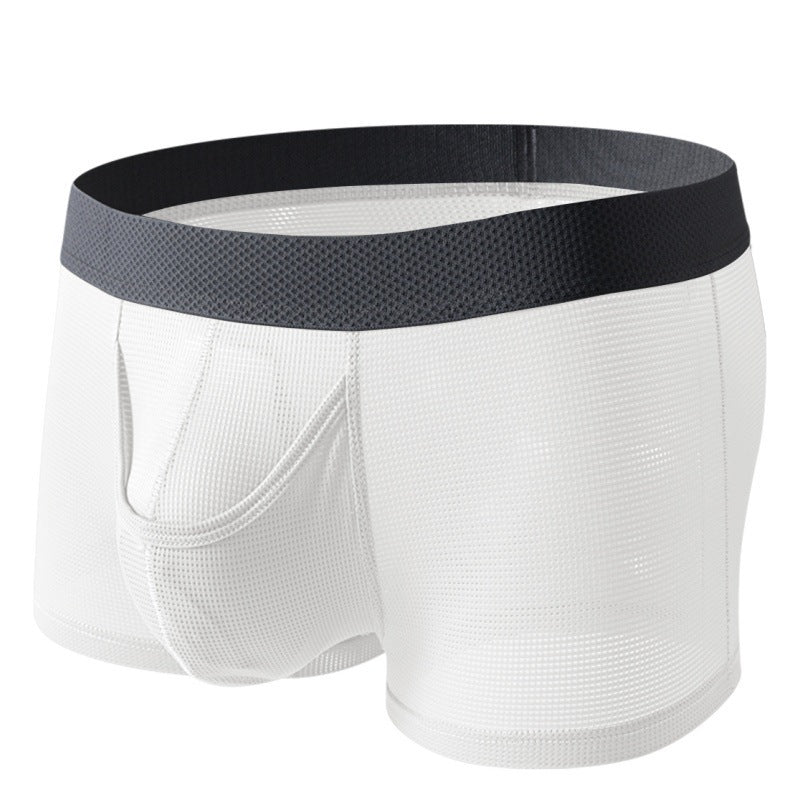 Men's Ice Silk Boxer Mesh Underwear