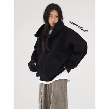 American-style Retro Street high-profile hooded sweater