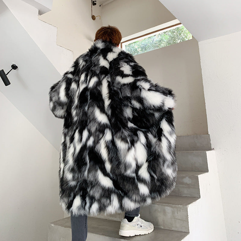 Men's Cloak Hip Hop Trendy Clothes Plush Coat