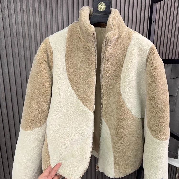 Men's Fashion Autumn and Winter Contrast Collar House