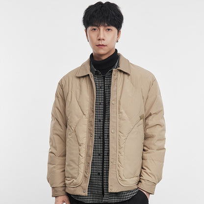 Lightweight Down Men's Coat Wide Jacket