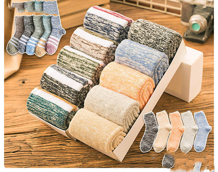 Socks Men's Tube In Autumn And Winter Plus Velvet Thickened Towel To Keep Warm Long Tube Of Pure Wool