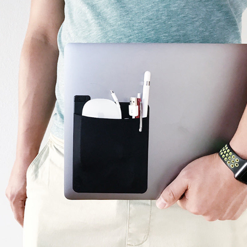 Adhesive Laptop Back Storage Bag Laptop Organizer 