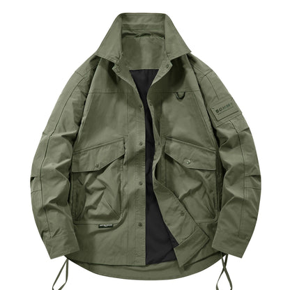 Outdoor Casual Tooling Turn-down Collar Coat