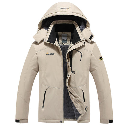 Mountaineering Clothing Couple Warm Cold-proof Cotton-padded Coat Plus Size