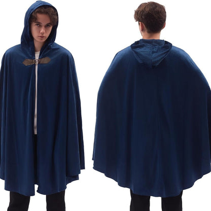 Men's Velvet Cloak with Hood