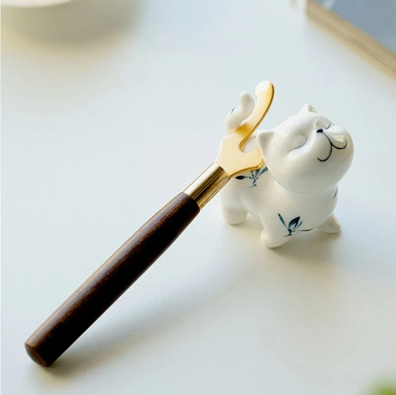 Decorative Ceramic Ornament Proud Cat Tea Pet