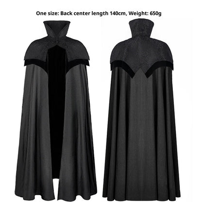 Gothic Men's Long Type Hooded Big Cloak