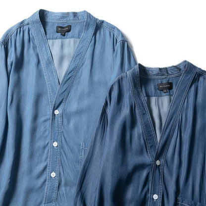 Men Three-quarter Sleeve Trendy Loose V-neck Casual Denim Coat