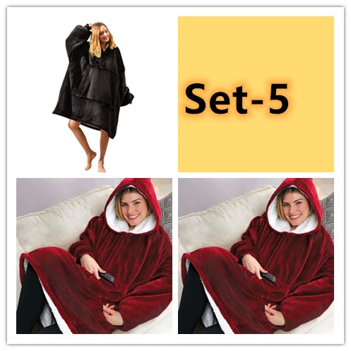 Lazy Pullover TV Blanket Outdoor Cold Clothing