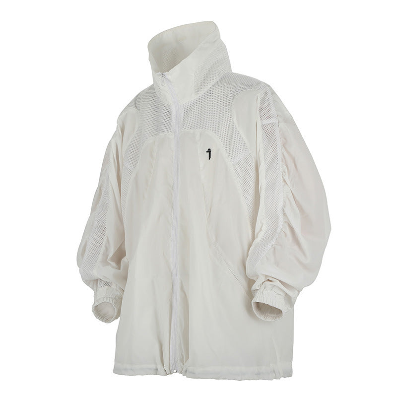 Mechanical Style Lapel Sun Protection Loose Casual Breathable Jacket
