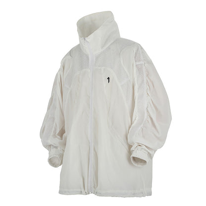 Mechanical Style Lapel Sun Protection Loose Casual Breathable Jacket