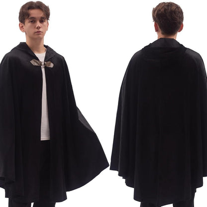 Men's Velvet Cloak with Hood
