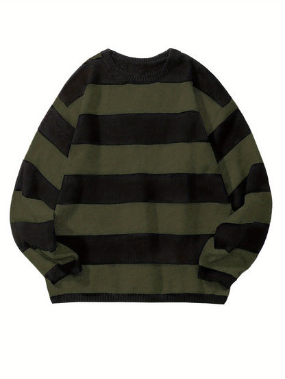 High-quality retro wool sweater, Knitwear Loose American