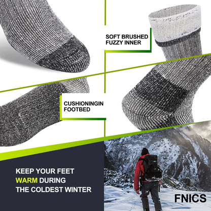 Men's And Women's Wool Round Neck Thickened Warm-keeping Socks