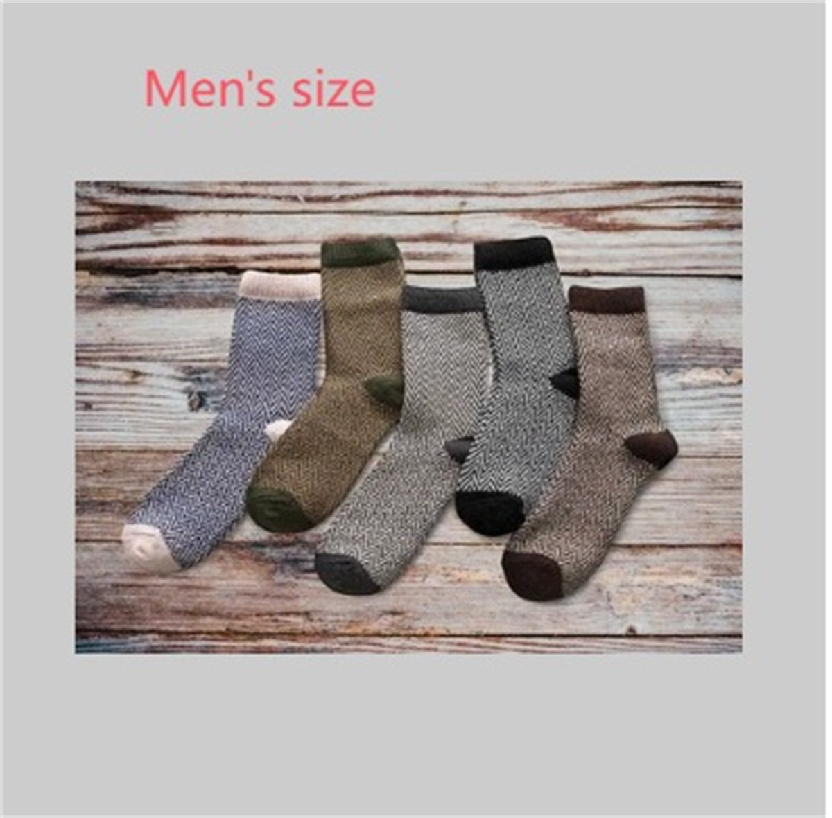 Winter Thick Warm Stripe Woolen Socks Casual Sock Business Socks