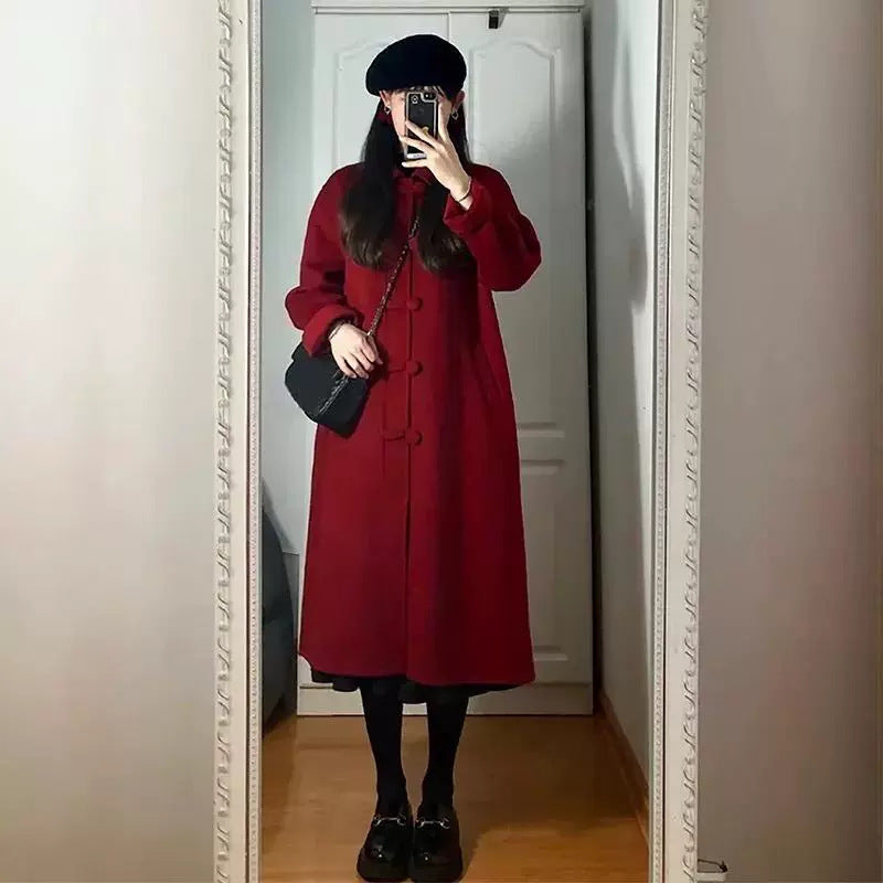 Petite Hepburn mid-length wool coat