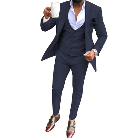 Men's three-piece casual business suit