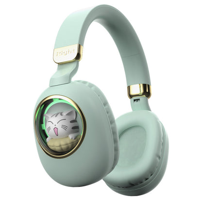 New Shiny Cute Cartoon Pet Wireless Headphones