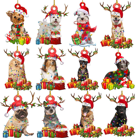 Hangtag Pet Dog Christmas Hangtag Pendant Decoration