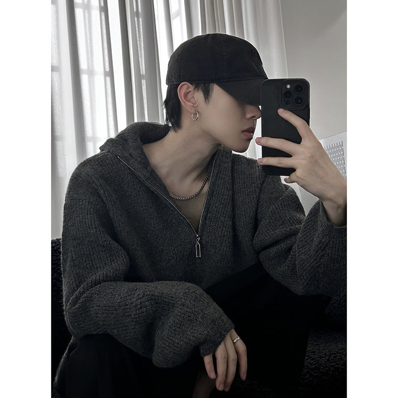 High-grade Knitted Baggy Coat Sweater