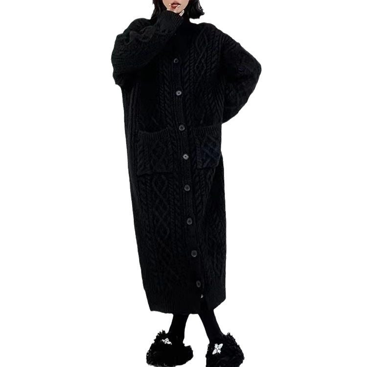 Women's Casual Knitted Cardigan Long-cut Coat Sweater