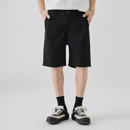Summer Outdoor Wear Simple Straight Five Points Business Casual Trousers