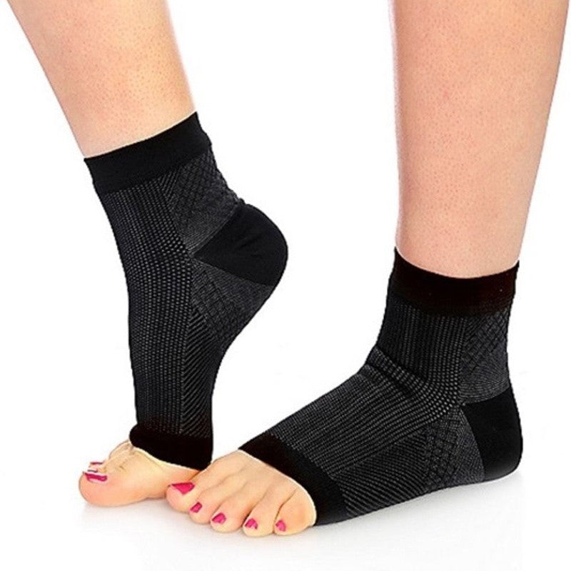Meia-Fatigue Compression Foot Sleeve Sock 1 PAIR
