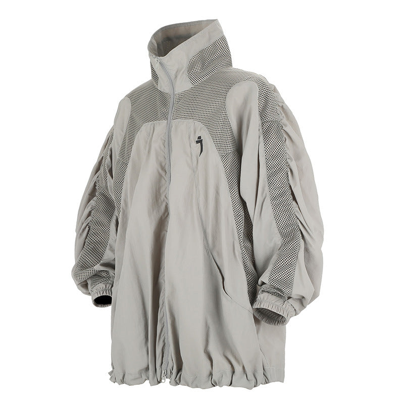 Mechanical Style Lapel Sun Protection Loose Casual Breathable Jacket