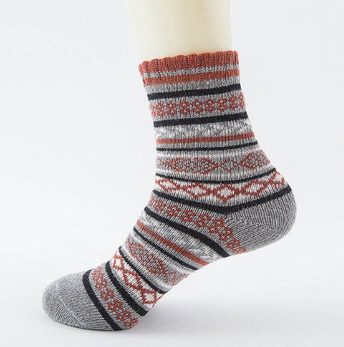 Winter Thick Warm Stripe Woolen Socks Casual Sock Business Socks