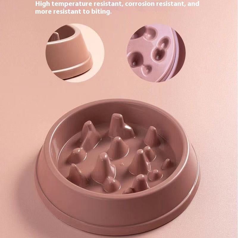Thickened Practical Pet Slow Food Bowl