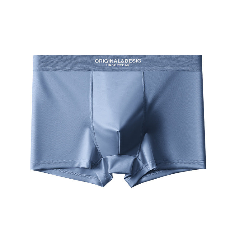 Men's Satin Light Luxury Ice Silk Underwear Summer Breathable Boxers Shorts New Boxers