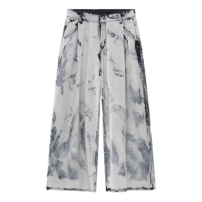 American Retro Tie-dye High Street Casual Suit