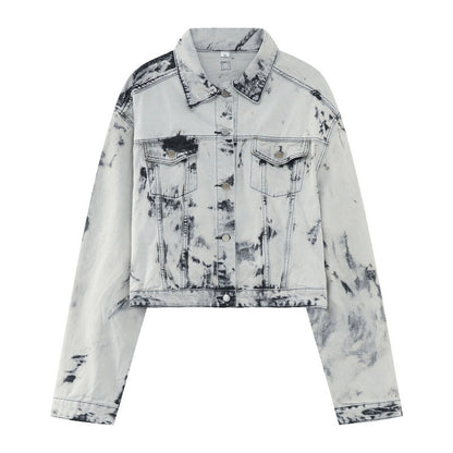 American Retro Tie-dye High Street Casual Suit