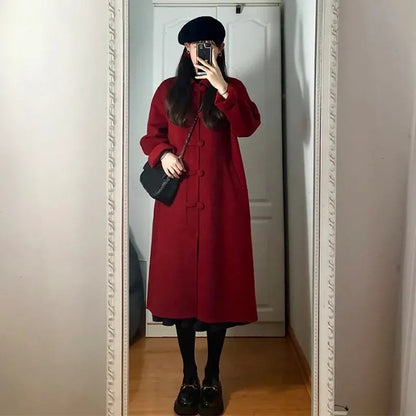 Petite Hepburn mid-length wool coat