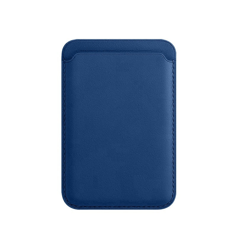 For Magsafe Magsafe Magnetic Luxury Leather Card Holder Wallet Case For 14 Pro Max 13 12 Phone Bag Adsorption Accessories Cover