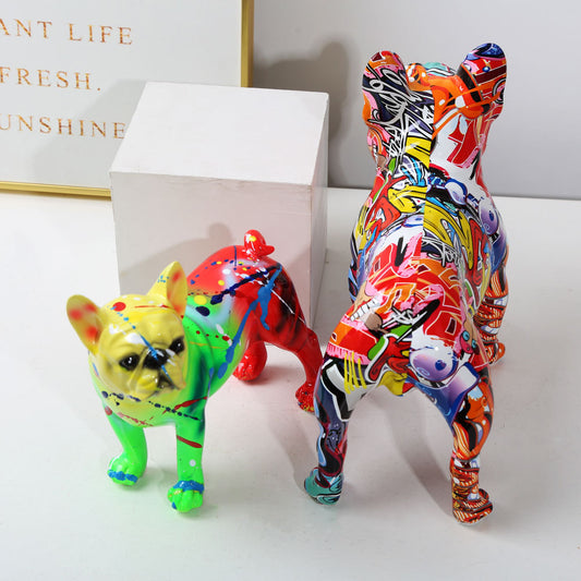 Colorful French Doodle Pet Dog